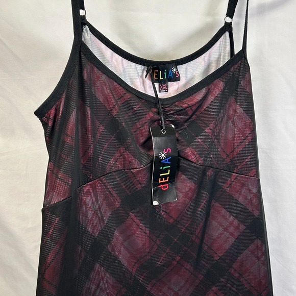 Delia*s Dolls Kill Dress Y2K 90s Skater Grunge Short Sheer Babydoll New Tags XXL - Picture 2 of 16